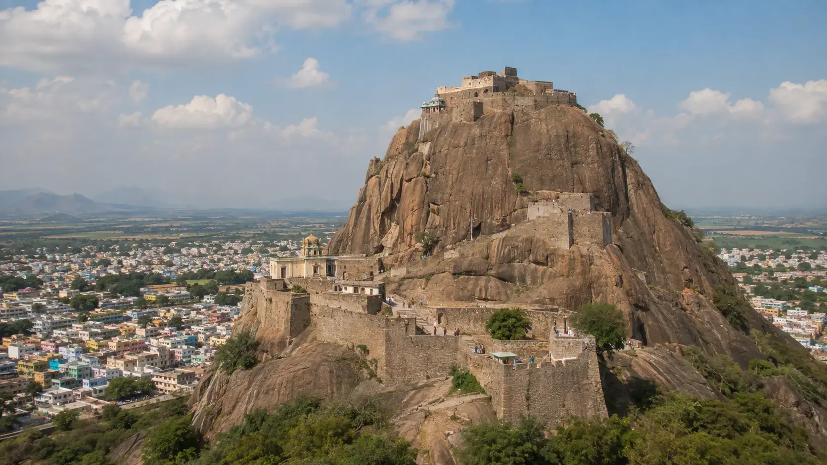 Dindigul Rock Fort in Tamil Nadu