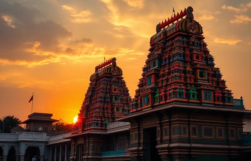 Iconic landmark of Madurai - drop taxi route