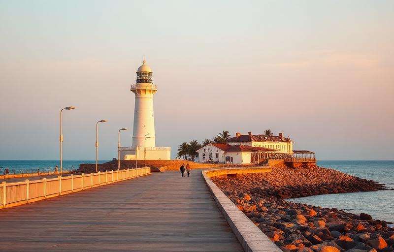 Iconic landmark of Pondicherry - drop taxi route