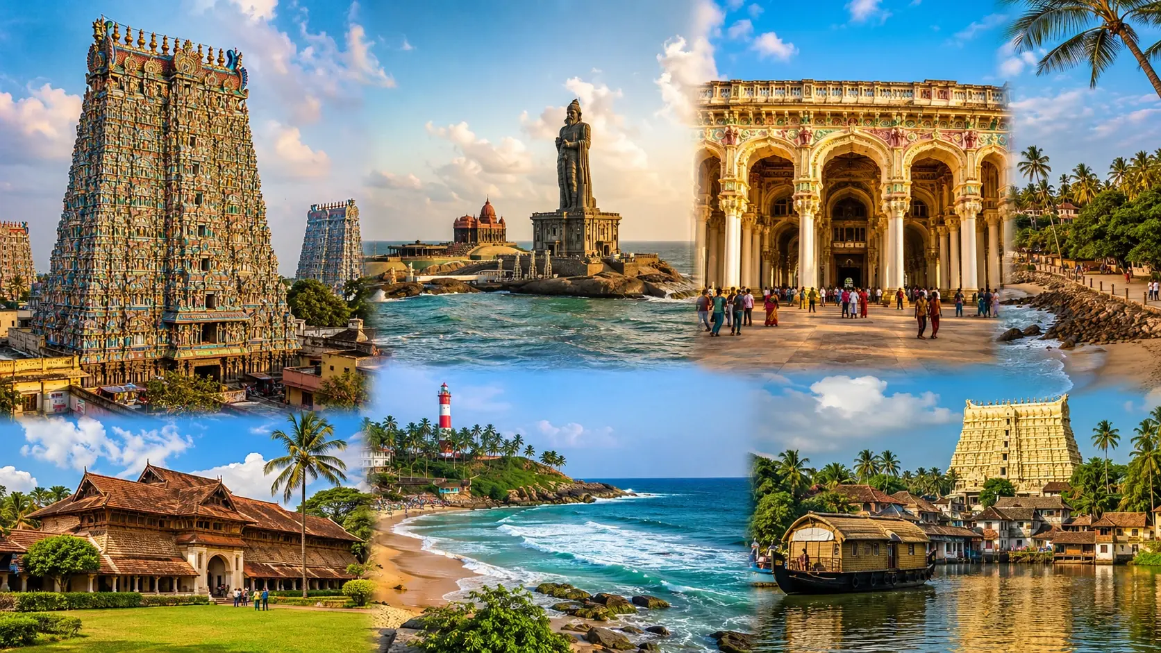 Trivandrum Tourist Attractions Popular tourist attractions in Trivandrum including Padmanabhaswamy Temple and Kovalam Beach