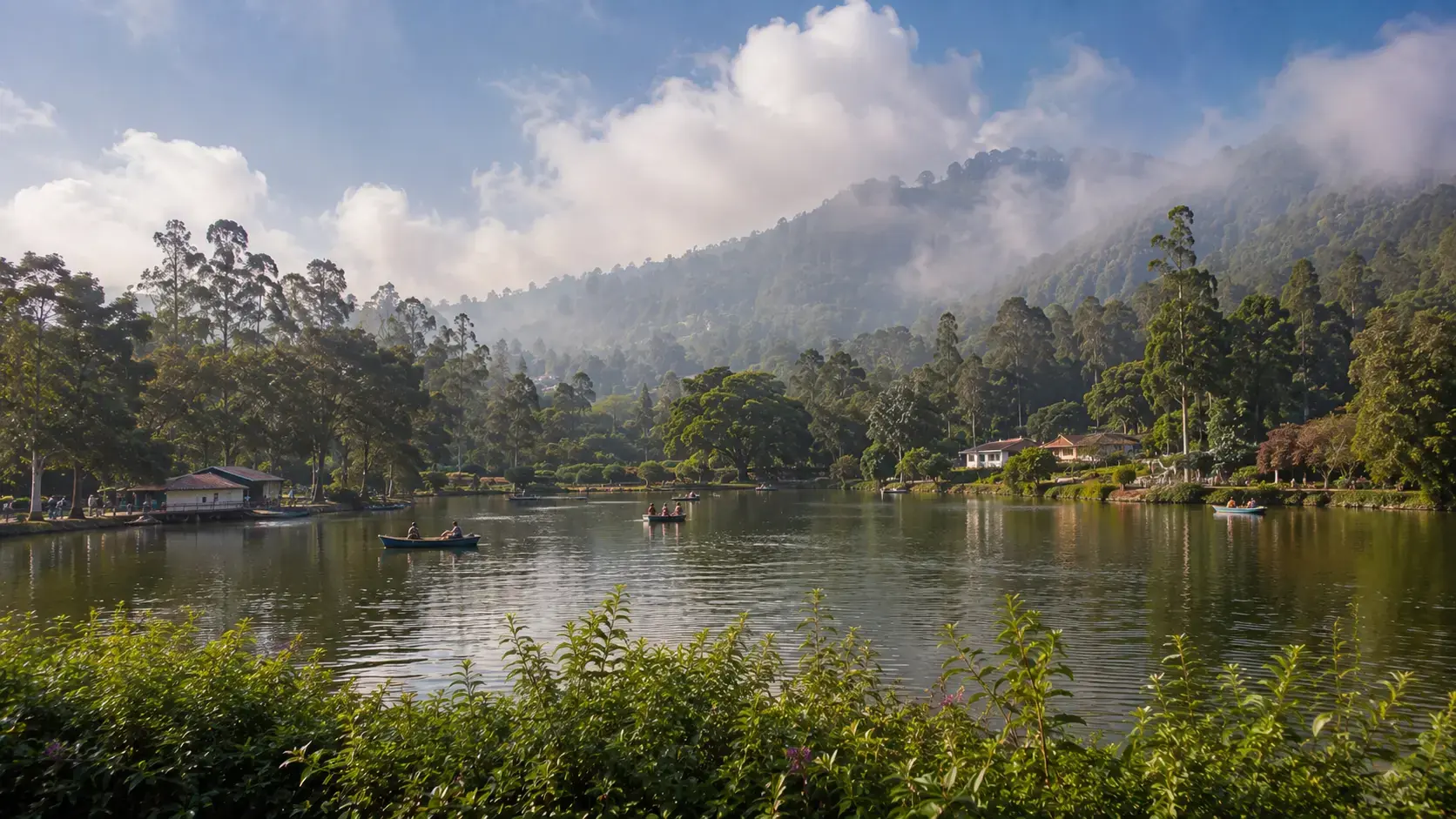 Yercaud Lake, near Salem Yercaud Lake and Shevaroy Hills near Salem Tamil Nadu